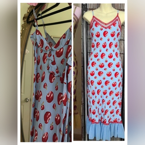 ISO DO NOT BUY BETSEY JOHNSON BLUE APPLE DRESS - Picture 2 of 2